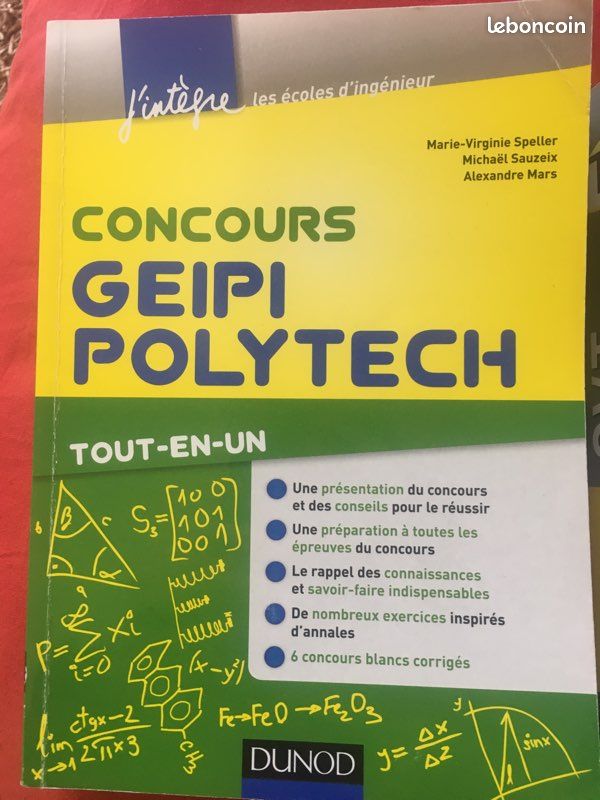 Livres préparation post bac concours GEIPI Polytech (image 1)