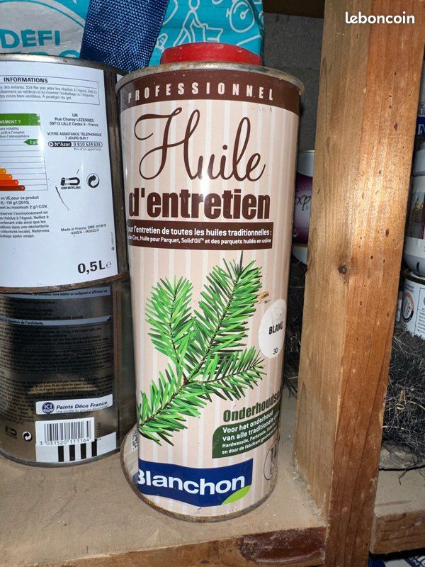Huile cire blanchon et huile entretien 1L 1 litre (image 1)