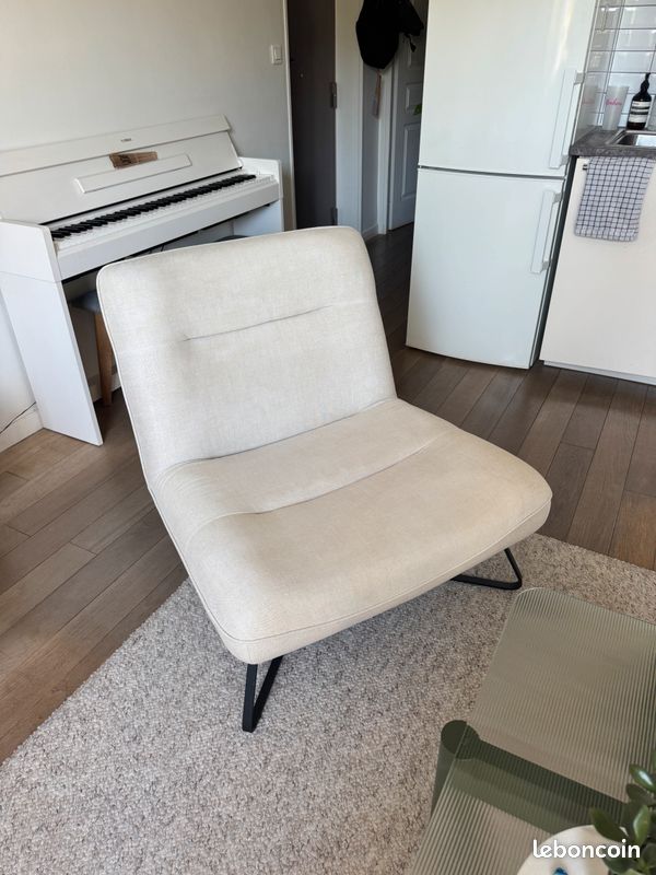 Fauteuil tissu pur lin, Helma Ampm (image 5)