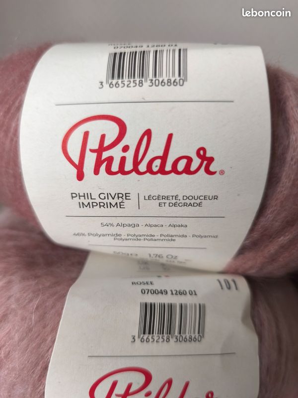 5 pelotes Phildar Phil givre imprimé - Loisirs créatifs 5 pelotes Phildar Phil givre imprimé - Loisirs créatifs