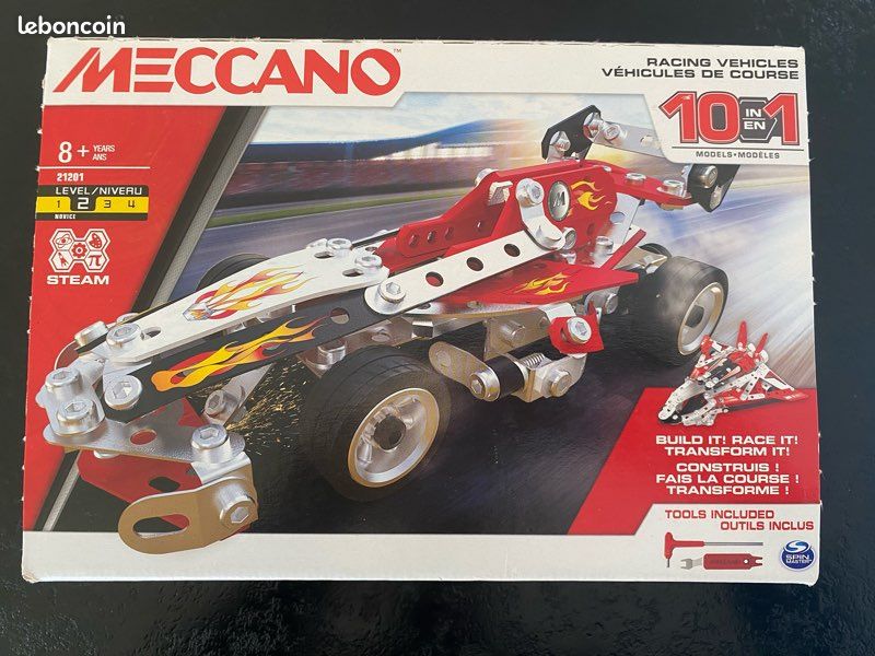 Meccano Voiture de course automobile (5 modèles) - Meccano - Rue des Maquettes