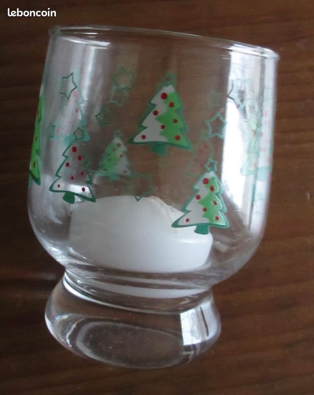 Verre avec bougie - Décor Noël (image 2)