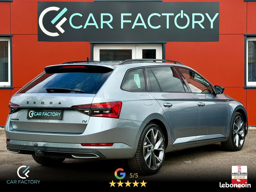 SKODA SUPERB Sportline TSI PHEV Hyrbide recharg 218 DSG 1ère Main Attelage Caméra Kessy GPS (image 2)