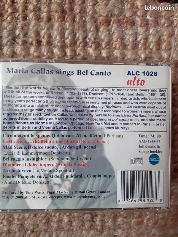 CD Maïa CALLAS (image 2)