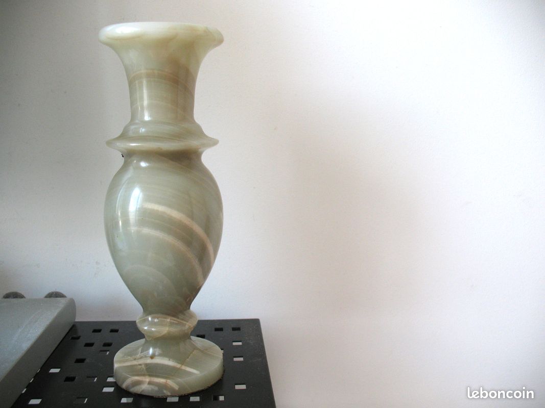 Vase en onyx , vintage - Décoration