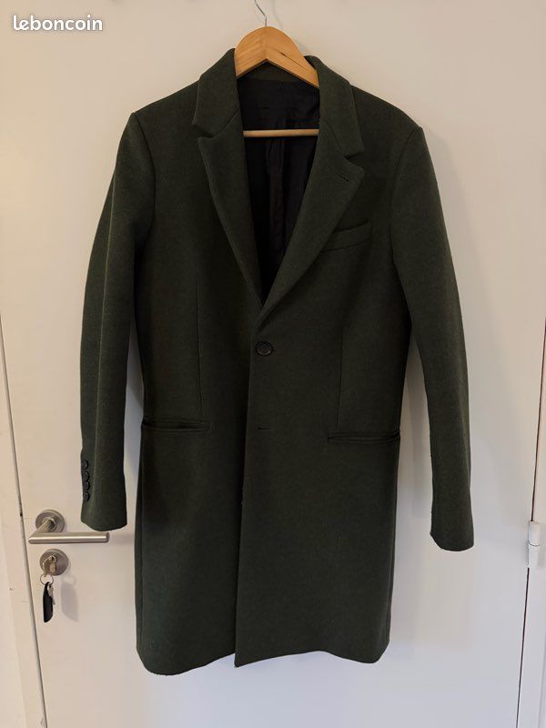 Manteau AMI Paris Kaki Taille 44 Vêtements