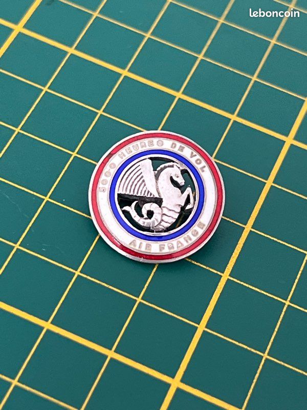Broche Air France 5000 Heures De Vol – Argent, Décembre 1964, Drago