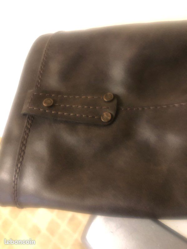 Bottes marron, talons 3 cm fermeture éclair sur la longueur (image 5)