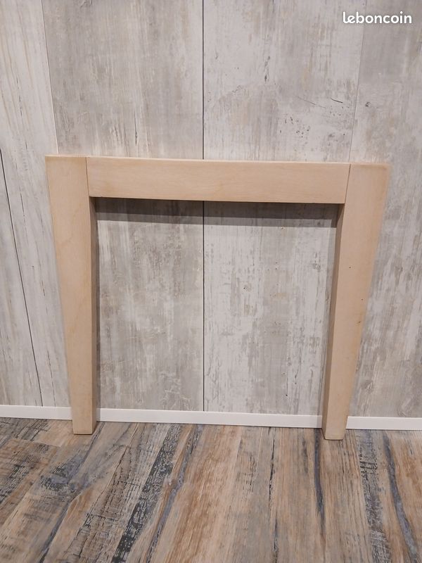 Pieds latéraux en hêtre massif – 43 cm – pour table ou tabouret (image 3)