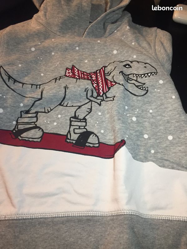 Sweat à capuche Dinosaure H&M (image 1)