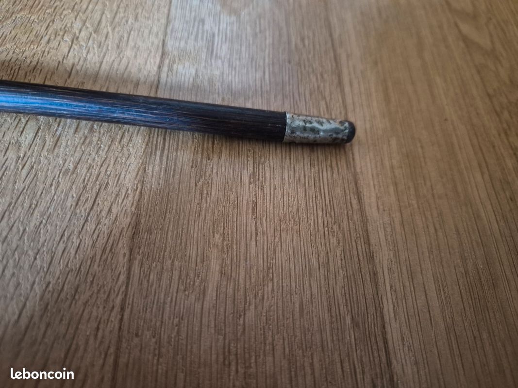 Ancienne canne extremites en argent (image 4)