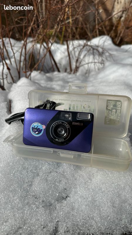 Appareil Photo Konica K-Mini Compact - Modèle Vintage Rouge (Occasion Bon État)