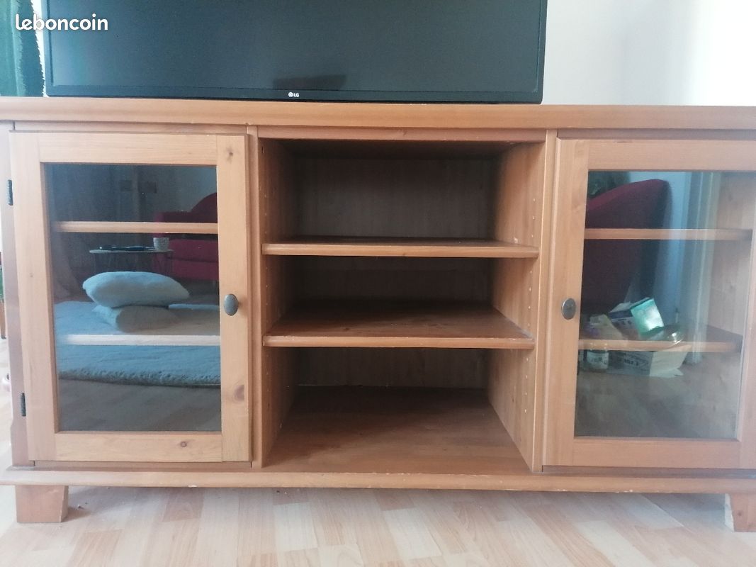 Meuble bois tv et vaisselle (image 1)