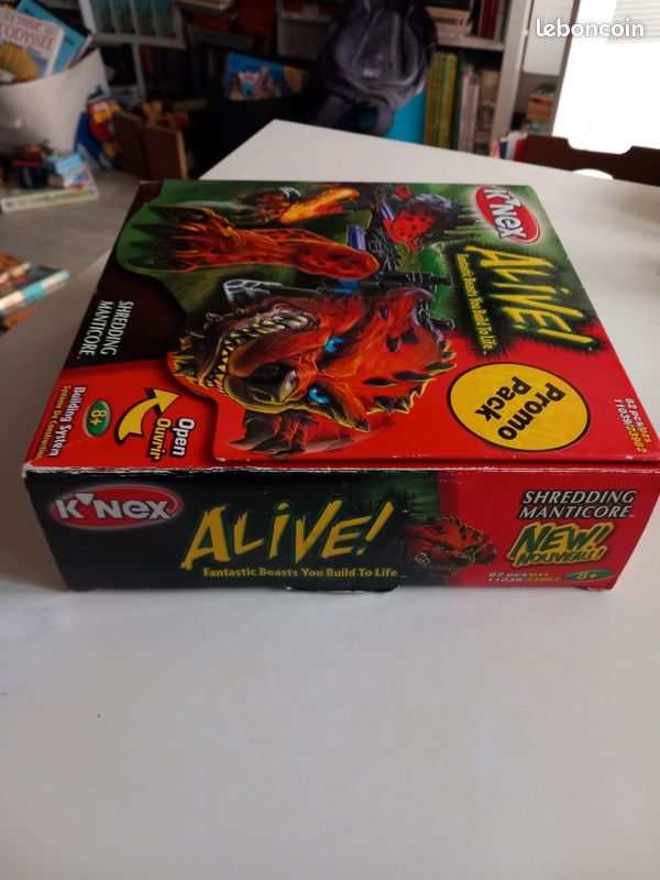 Jeu de construction rétro K'NEX Alive - Shredding Manticore (Réf 11039) - 100% Complet avec Boîte et Notice Tbe (image 2)