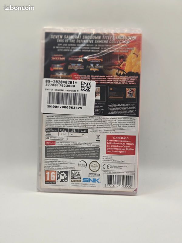 Samurai Shodown NEOGEO Collection Collector (Switch) – NEUF Sous Blister