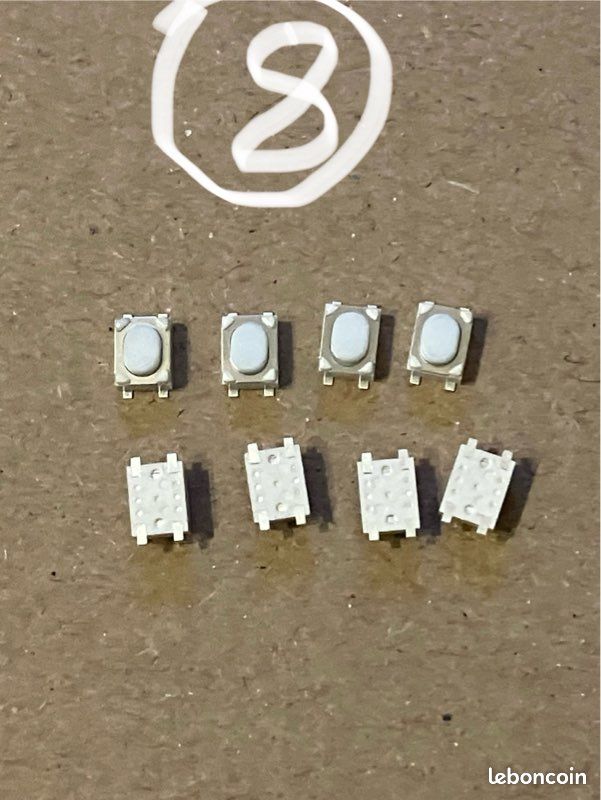 Lot De 10 Boutons Poussoir Pour Clé Télécommande Peugeot - Interrupteur Switch - Neuf - Compatible