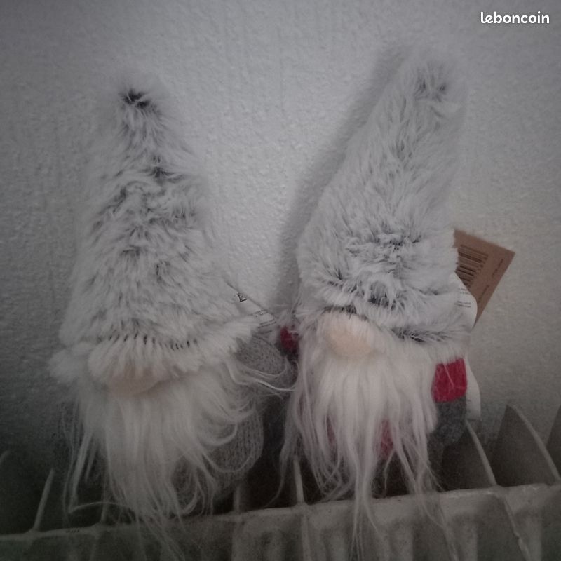 Lot de 2 gnomes de Noel (image 1)