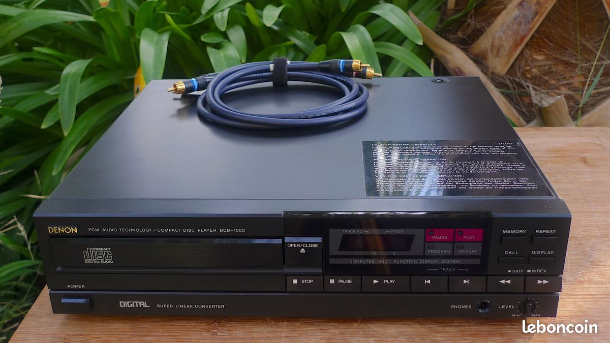 RARE LECTEUR cd DENON DCD 1000 + Monster Cable (image 2)