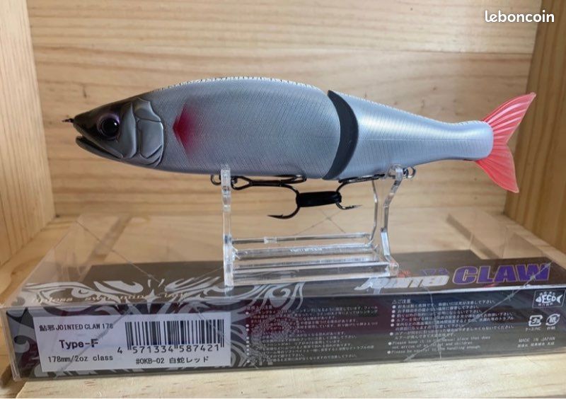 Leurre Flottant Gan Craft Jointed Claw 128 Salt – AS-15 – 128 Mm, 3/4 Oz – Articulé Eau Salée