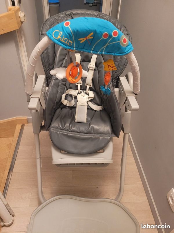 Chaise haute/ transat 2en 1 (image 1)