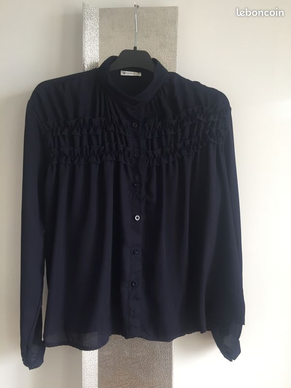 Blouse bleu marine Gérard Pasquier (image 1)