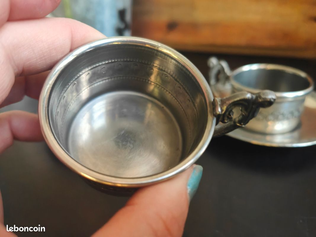 Tasses étain Italien / vintage (image 5)