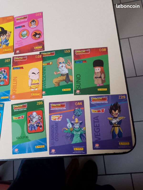 Bonjour vend carte Dragon ball Z édition illmité plus Dragon ball (image 4)