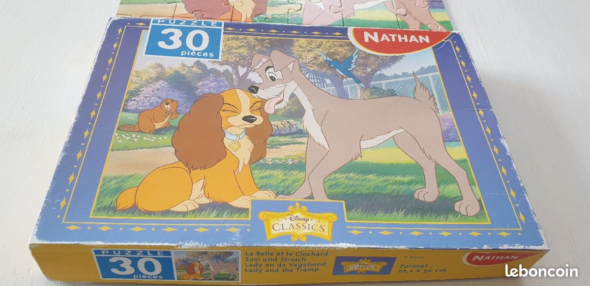 Puzzle de 30 pièces la belle et le clochard dès 4ans (image 2)