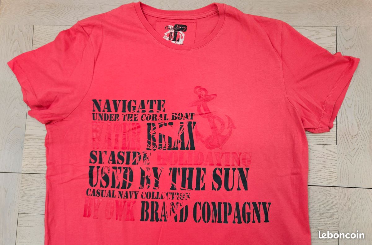 Tee-shirt homme taille L (image 2)