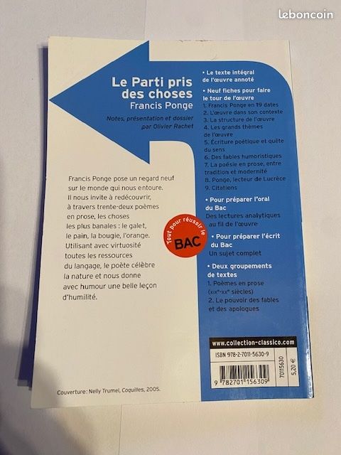 Livre 'le parti pris des choses' (image 2)