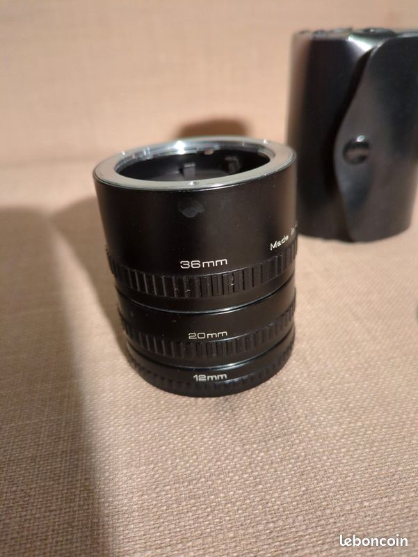 Jeu De 3 Tubes Allonge Minolta FOCA – 12mm, 20mm, 36mm – Pour Macrophotographie