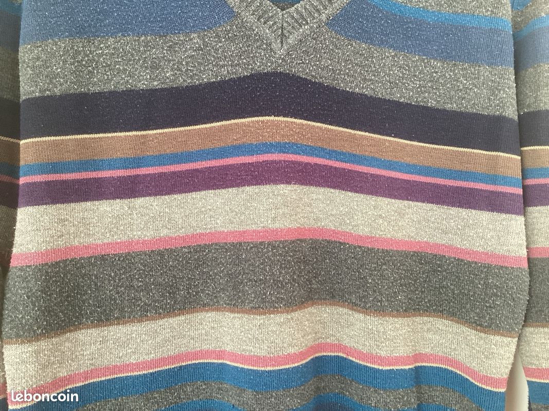 Pull homme rayés (image 2)