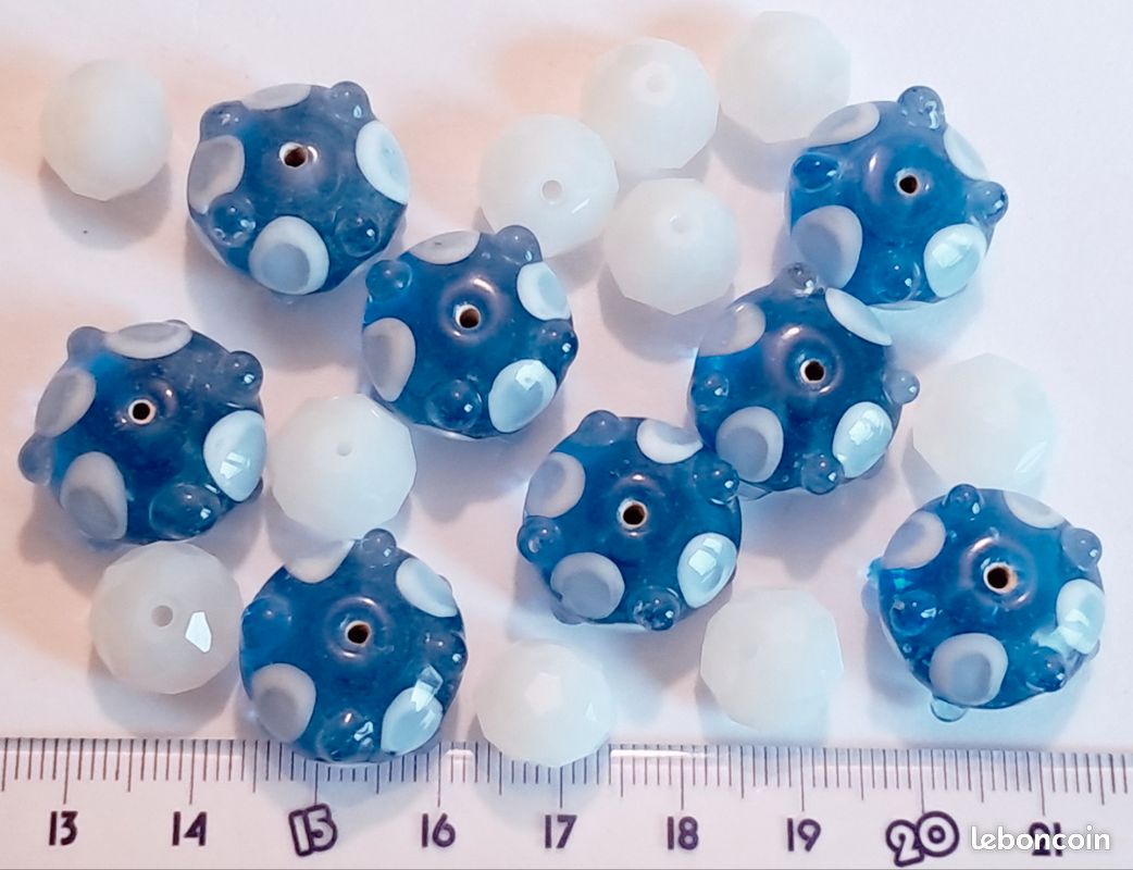 Lot De 77 Perles Fantaisie En Verre Vintage – Idées Créatives Et Personnalisation