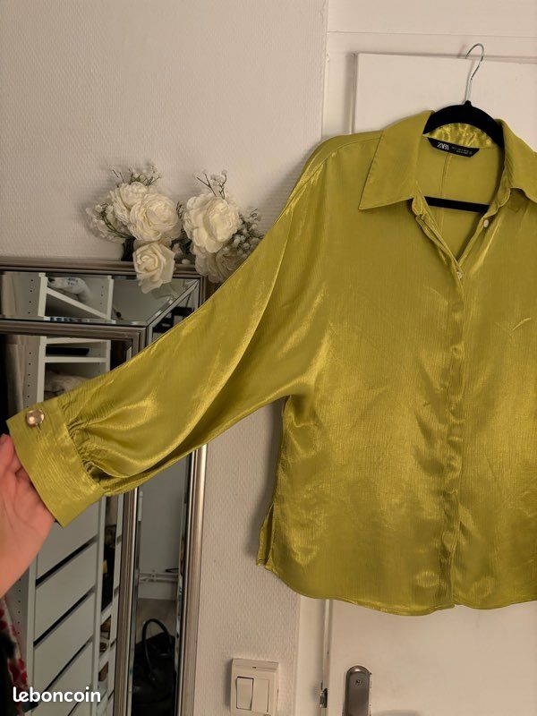 Chemisier Satin Chemisier Femme Zara Chemise Fluide Zara Chemise