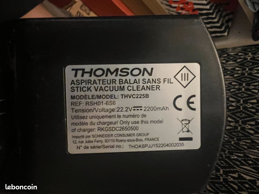 Aspirateur thomson thvc225b (image 5)