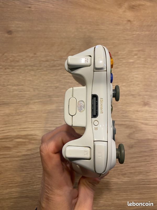 Manette Xbox 360 Officielle Blanche - Fonctionnelle En Très Bon état - Avec Câble