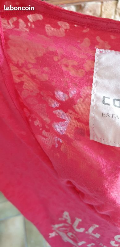 Tshirt Rose fuchsia Converse Taille 36/S (image 9)