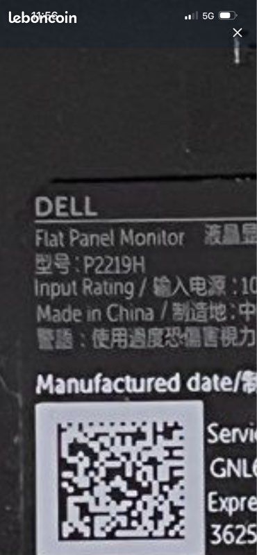 Moniteur Écran Dell P2219H (image 4)