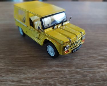 Miniature Citroën Méhari Norev échelle 1/54 - Jaune - Collection Plage, Idée Cadeau - Neuf En Boîte