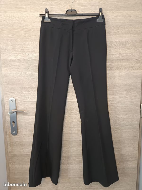 Pantalon chic noir femme T36 DUF77 (image 2)