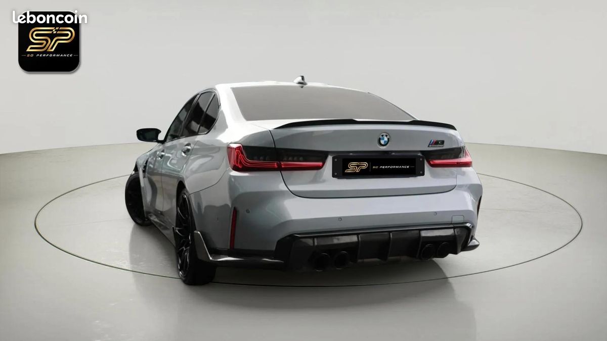 BMW M3 Competition 510 ch * Carbone Extérieur * Laserlight * Harman Kardon * HUD * Brooklyn Grey (image 4)