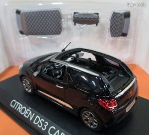 Norev 1/43 - Citroën DS3 Cabrio Noire 2013 - Miniature Occasion - Boîte Incluse