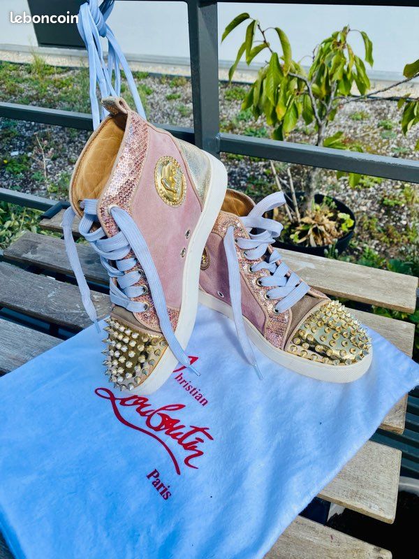 Lou Spikes Chaussure Louboutin Basket Magnifique Basket Montante