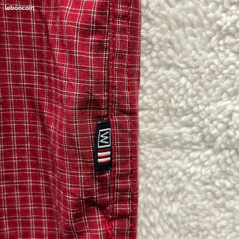 Classic Chemise pour Hommes en Gabardine à Carreaux Coupe Régulière - W5DK24Z8-LMU