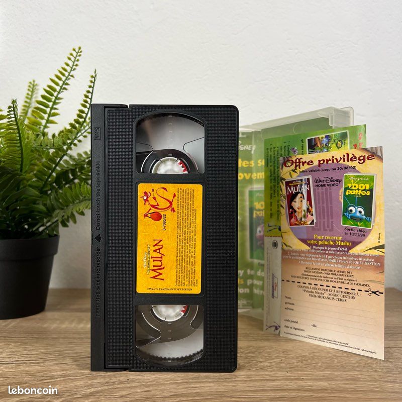 VHS Disney Mulan Cassette Vidéo Disney Collector Grand Classique RTL (image 1)
