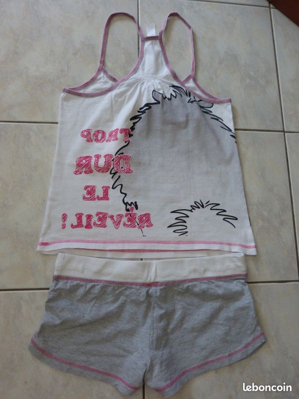 Pyjashort fille motif animal Taille S (image 2)