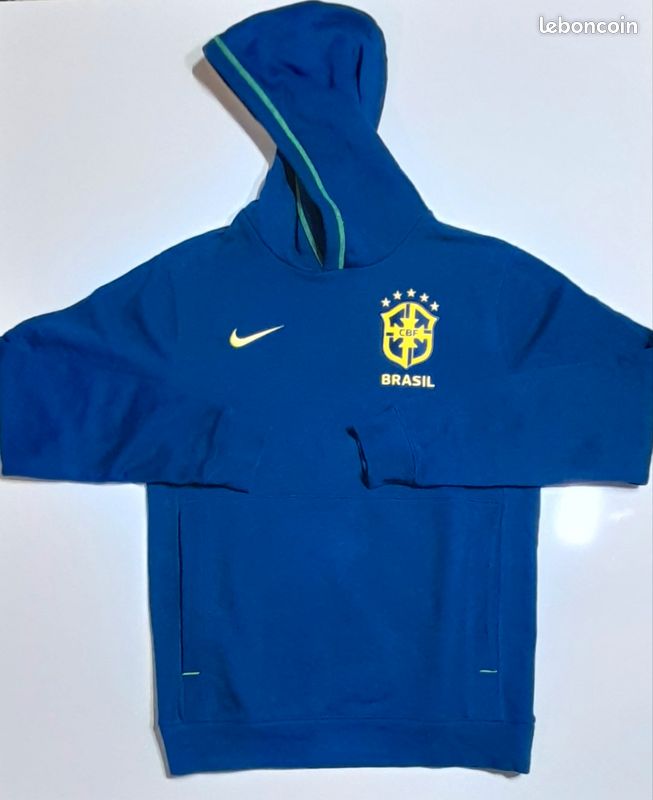 Sweat nike bresil Bleu Taille S Logo brodé (image 1)