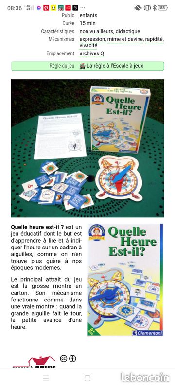 Jeu : quelle heure est il ? (image 2)