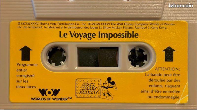 Recherche cassette audio Mickey de world of wonder (image 2)