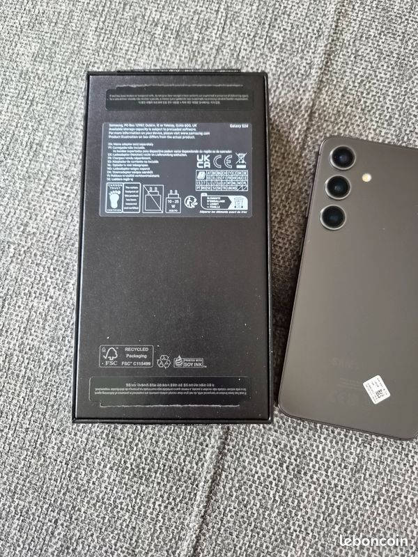 Samsung S24 noir + accessoires neufs (image 4)